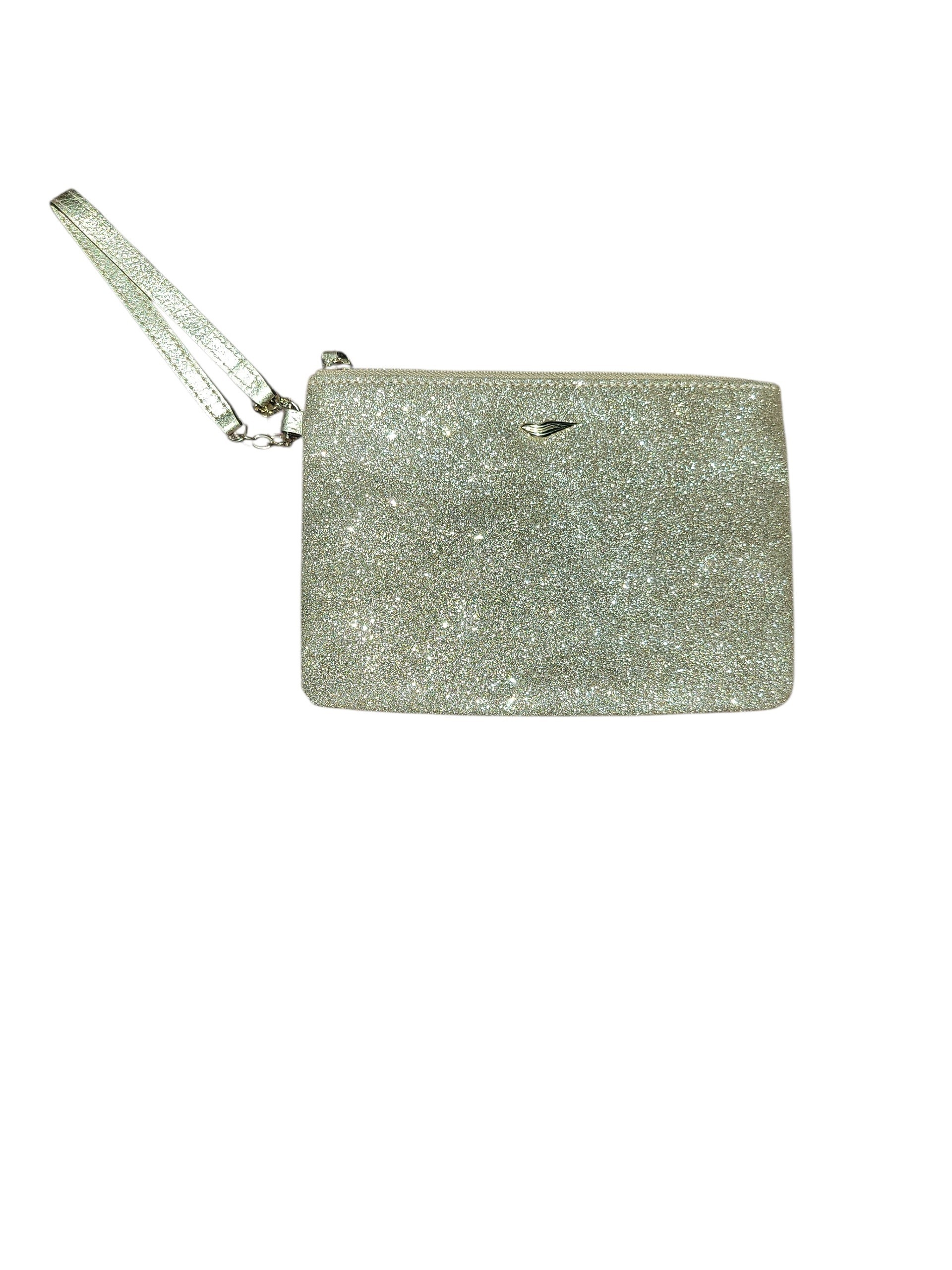 Diane Von Furstenberg (Dvf) "Glitterati" Wristlet Pouch Euc